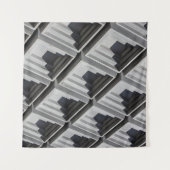 Dichte foto van grijs gebouw wandkleed (Voorkant (horizontaal))