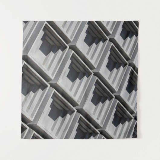 Dichte foto van grijs gebouw wandkleed (Voorkant)