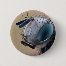 Dichte Insect Head Ronde Button 5,7 Cm
