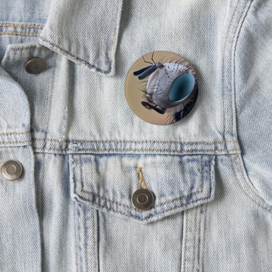 Dichte Insect Head Ronde Button 5,7 Cm (In situ)