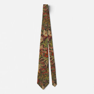 Dichte kleurrijke  bloemenprint stropdas