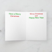 Dichte omhooggaand van de Eekhoorn van de Staart Feestdagen Kaart (Binnen)