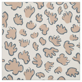 Dichte organische terrazzo | Abstract terracotta Stof