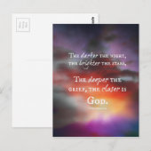 Dichter aan het ontwerp van de God Briefkaart (Voorkant / Achterkant)