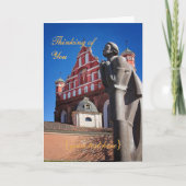 Dichter Adomas Mickevicius, Vilnius - het Denken Kaart (Voorkant)