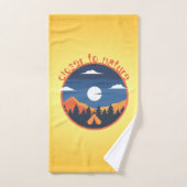 Dichter bij de natuur bad handdoek (Handdoek)