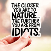 Dichter bij de Natuur Sticker