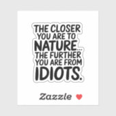 Dichter bij de Natuur Sticker (Vel)