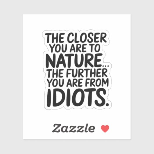 Dichter bij de Natuur Sticker (Vel)