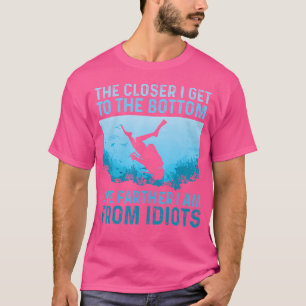 Dichter bij de onderste duikduiker Snor T-shirt