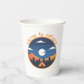 Dichter bij natuur papieren bekers (Achterkant)