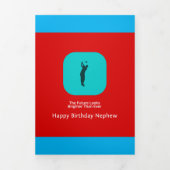 Dichter Calwell Lee Verjaardag Drieluik Wenskaart (Cover)