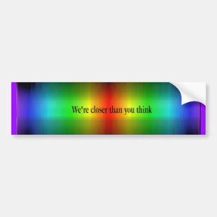 Dichter dan je denkt bumpersticker