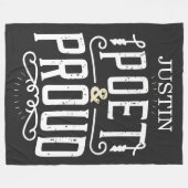 Dichter en Trots Fleece Deken (Voorkant (Horizontaal))