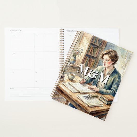 Dichter Esthetisch, Monogram Waterverf Whimsical G Planner (Display)