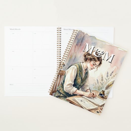 Dichter Esthetisch, Monogram Waterverf Whimsical G Planner (Display)