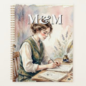 Dichter Esthetisch, Monogram Waterverf Whimsical G Planner (Voorkant)