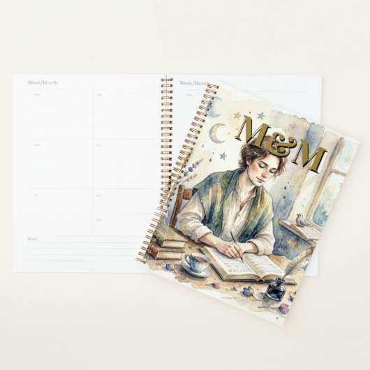 Dichter Esthetisch, Monogram Waterverf Whimsical G Planner (Display)