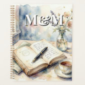 Dichter Esthetisch, Monogram Waterverf Whimsical G Planner (Voorkant)