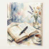 Dichter Esthetisch, Monogram Waterverf Whimsical G Planner (Achterkant)