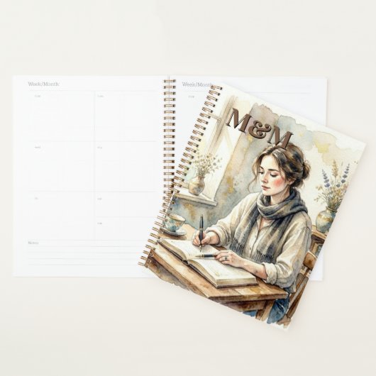 Dichter Esthetisch, Monogram Waterverf Whimsical G Planner (Display)