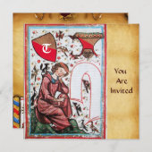 DICHTER IN DE TUIN VAN DE VOGELS  MONOGRAM KAART (Voorkant / Achterkant)