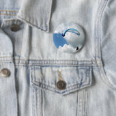 Dichter in de vlucht ronde button 5,7 cm (In situ)