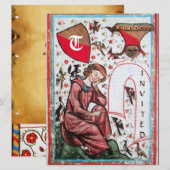 Dichter in de vogelentuin MONOGRAM Kaart (Voorkant / Achterkant)