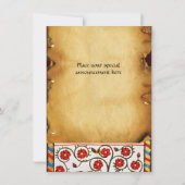 Dichter in de vogelentuin MONOGRAM Kaart (Achterkant)