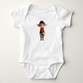 Dichter Tiener Kerst Elf Baby Bodypakje Romper (Voorkant)
