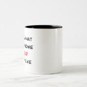 dichterbij, geweldige tweekleurige koffiemok (Center)