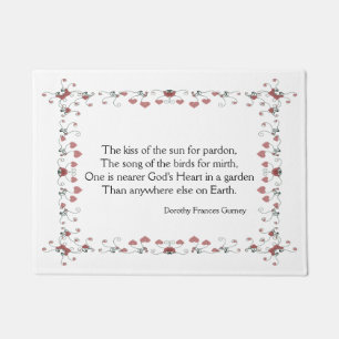 Dichterbij God's Heart Garden Quote Deurmat