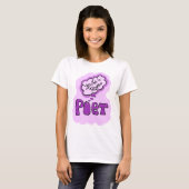 Dichters denken in rijm t-shirt (Voorkant volledig)