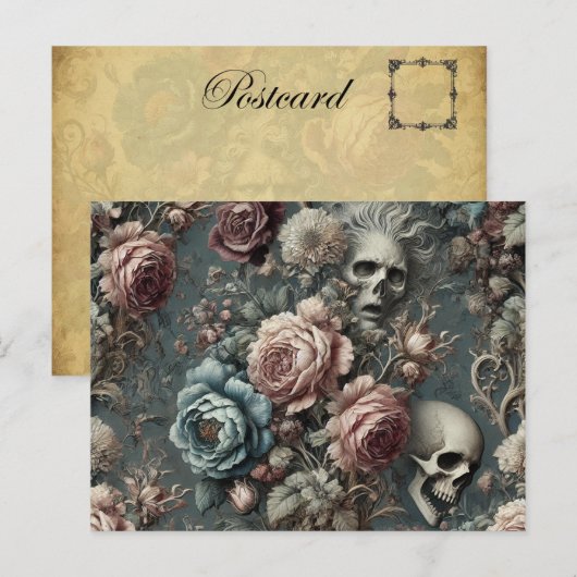 🪦 Dichters in behandeling – Gotisch Victoriaans Feestdagenkaart (Voorkant / Achterkant)