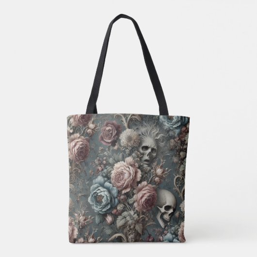 🪦 Dichters in behandeling – Gotisch Victoriaans Tote Bag (Achterkant)