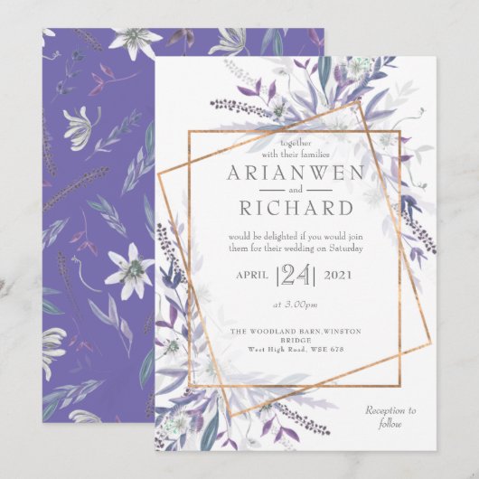 Dichters tuin geometrische kaart (Voorkant / Achterkant)