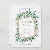 Dichters Tuin Wilde Bloem aquarel bloemenboeque Kaart (Voorkant)