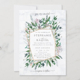 Dichters Tuin Wilde Bloem aquarel bloemenboeque Kaart