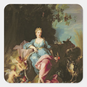 Dichtheid, 1719 vierkante sticker