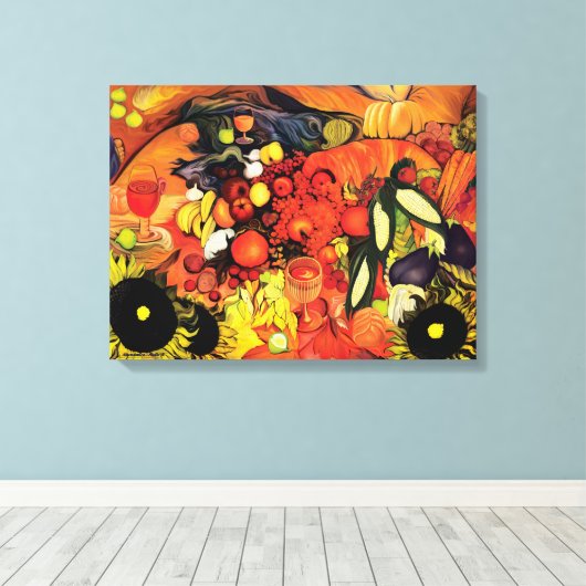 Dichtheid ~ Aleta Canvas Afdruk (Insitu (Houten vloer))