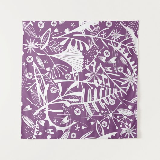 Dichtheid botanische bessen wandkleed (Voorkant (horizontaal))