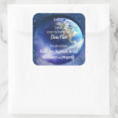 Dichtheid en welvaart vierkante sticker (Tas)