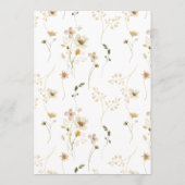 Dichtheid gedroogd wild Pampas Boho Wedding Kaart (Achterkant)