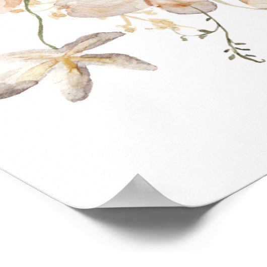 Dichtheid gedroogd wild Pampas Wedding Poster (Hoek)