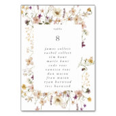 Dichtheid gedroogd wild Pampas Wreath Wedding Kaart (Achterkant)