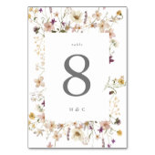 Dichtheid gedroogd wild Pampas Wreath Wedding Kaart (Voorkant)