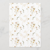 Dichtheid gedroogd wild Pampas Wreath Wedding Kaart (Achterkant)