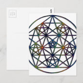 Dichtheid Geometrie Geometrie Fractal van levens Briefkaart (Voorkant / Achterkant)