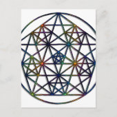 Dichtheid Geometrie Geometrie Fractal van levens Briefkaart (Voorkant)