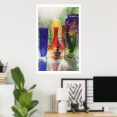 "Dichtheid" Kunstglas Waterverf schilderen Poster (Thuiskantoor)